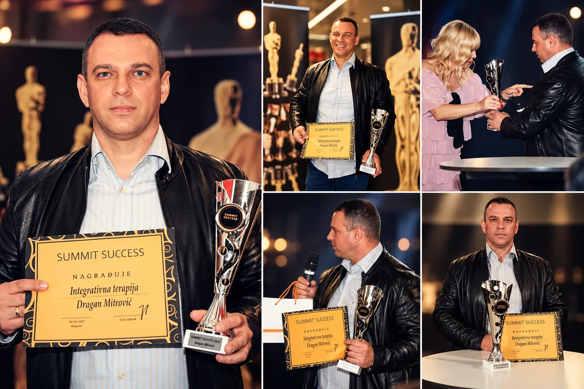 Dragan Mitrović sa priznanjem Summit Success za integrativnu terapiju